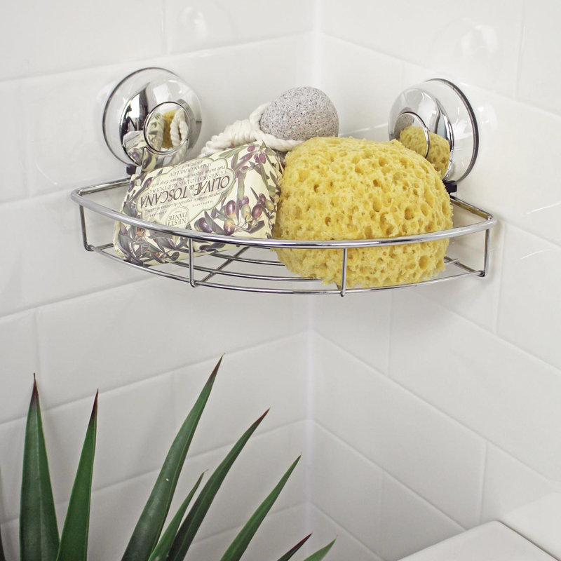 Abhinav Shower Basket, Chrome
