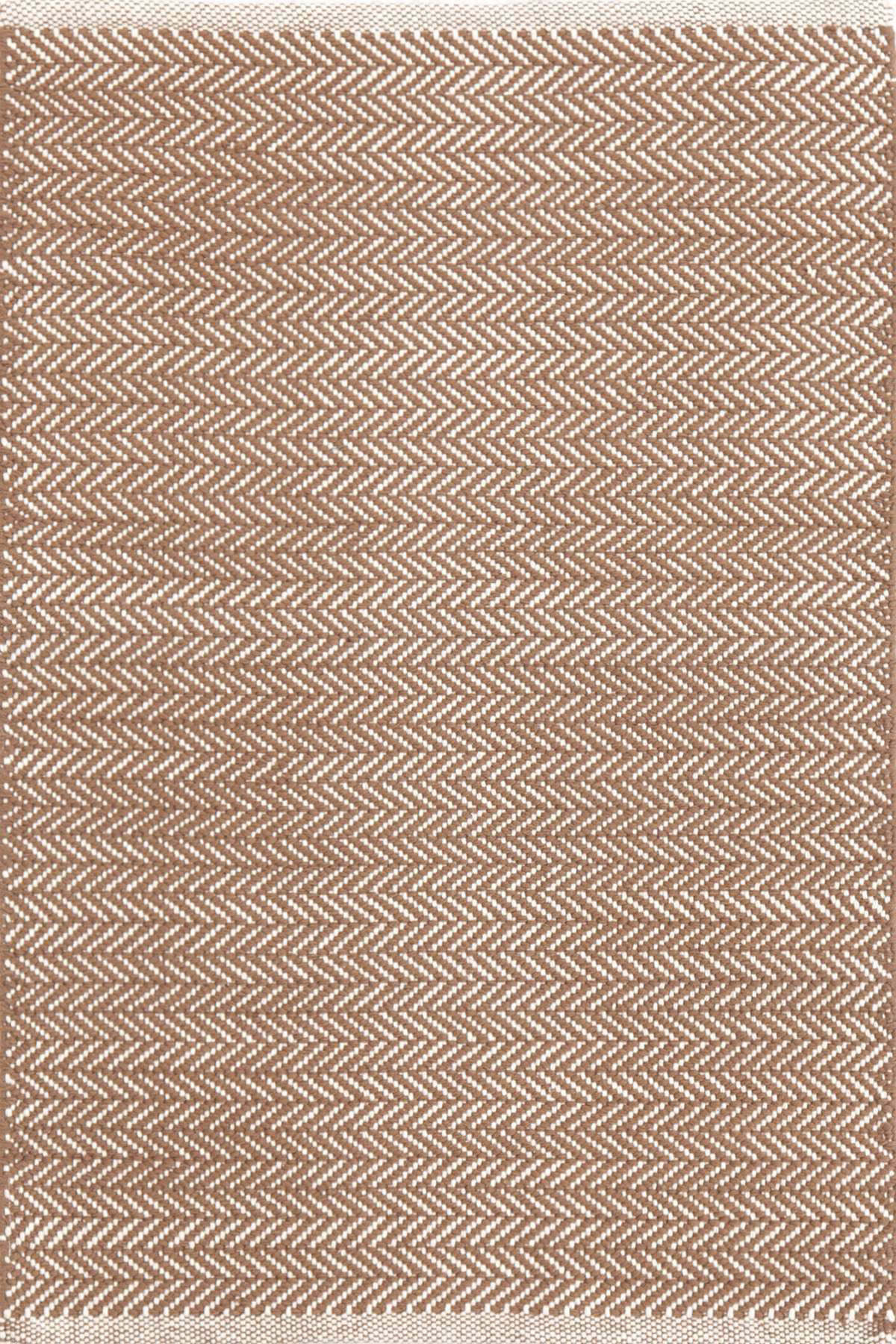 Herringbone Stone Handwoven Cotton Rug