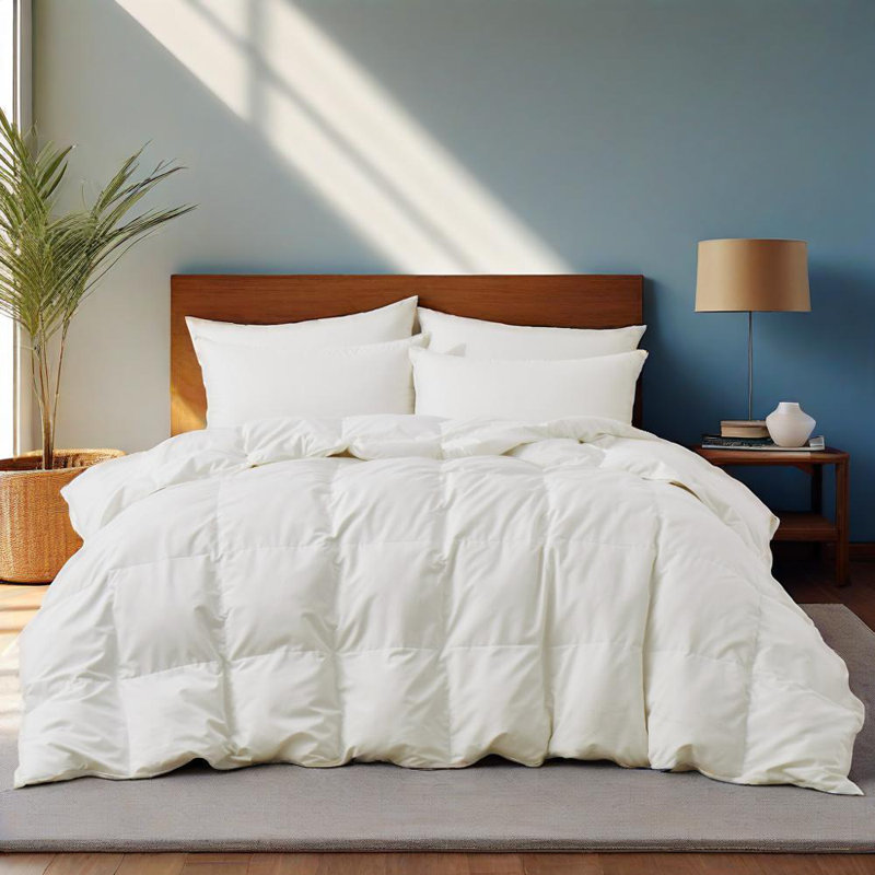 Lightweight 600 Fill Down Blanket, Blanc, Très grand
