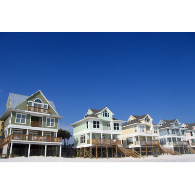 «Beach Homes» par Mavdesign - Photographie sur toile tendue