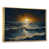 Toile avec cadre flottant or