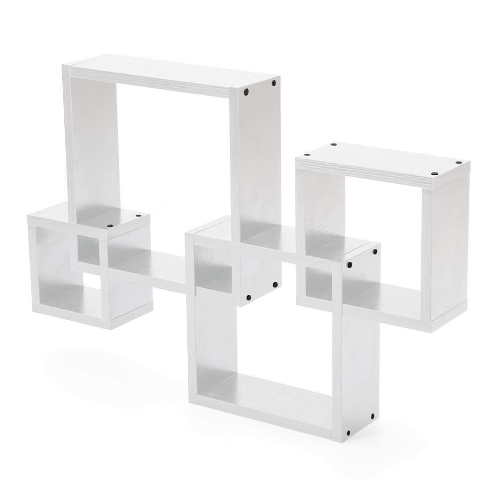 Bostow 4 Piece Square Floating Shelf