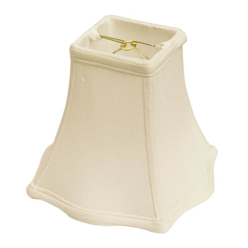 Abat-jour cloche en soie 3,5 po, Blanc antique