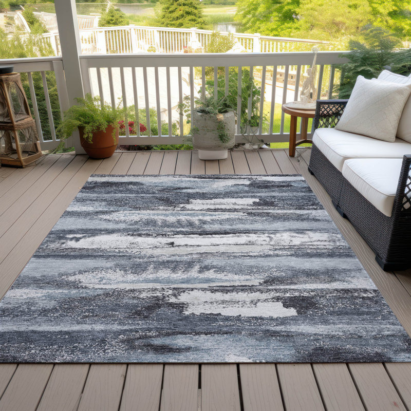 Tapis rectangulaire Aleighna avec envers antidérapant, Rectangle 10' x 14'