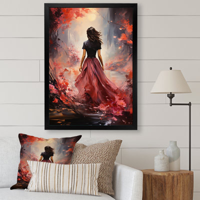 Portrait de femme bandi romantique rose