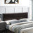 Modern Brown 1Pc Full Size Bed Faux Leather Upholstered Bedframe Bedroom Furniture Adjustable Headboard-310097152