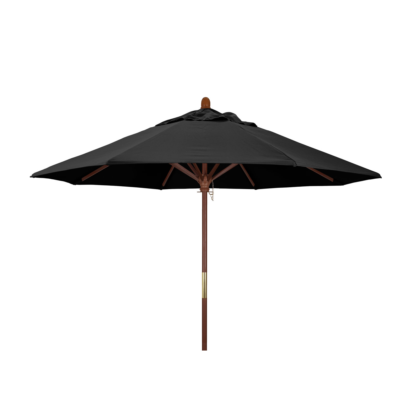 Manford 108'' Outdoor Umbrella, Black Performance