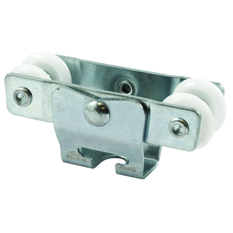Porte de poche ou de placard, Acme, montée sur le dessus, quatre roulettes de 7/8 po, convient aux portes Acme (paquet simple)