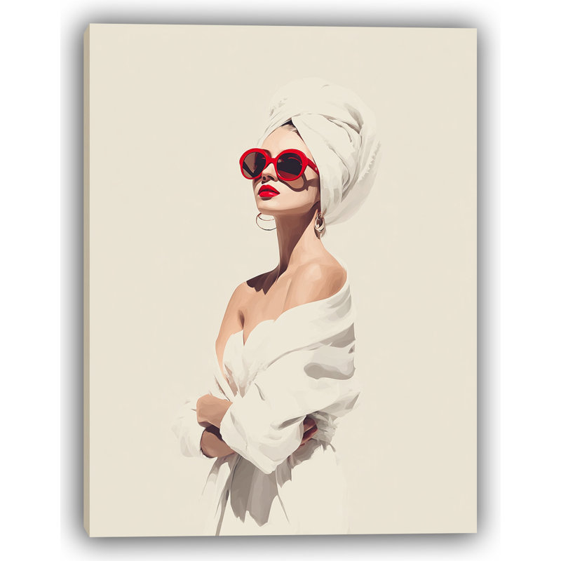 Art moderne sur toile tendue Modern Grace, H 40 po x l 30 po