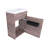 15.75 In. W X 8.66 In. D X 21.67 In. H Single Sink Wall Mounted Bath Vanity In Oak With White Basin-1650873054