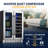 Newair 24" Premium Built-in Dual Zone 18 Bottle and 58 Can French Door Wine and Beverage Fridge