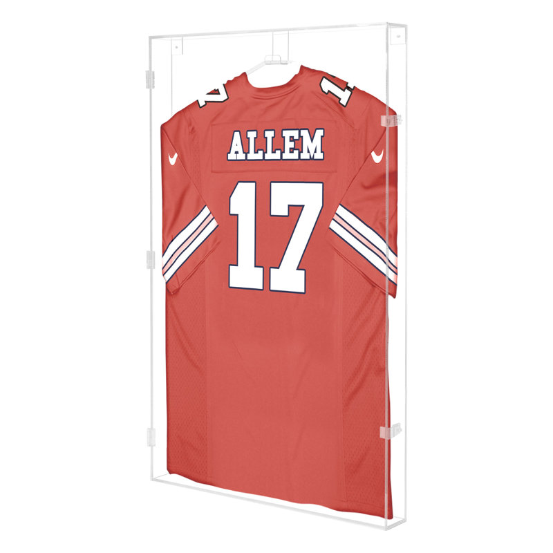 PENNZONI Jersey Frame Clear Acrylic, All Acrylic Jersey Display Case, Clear Inside