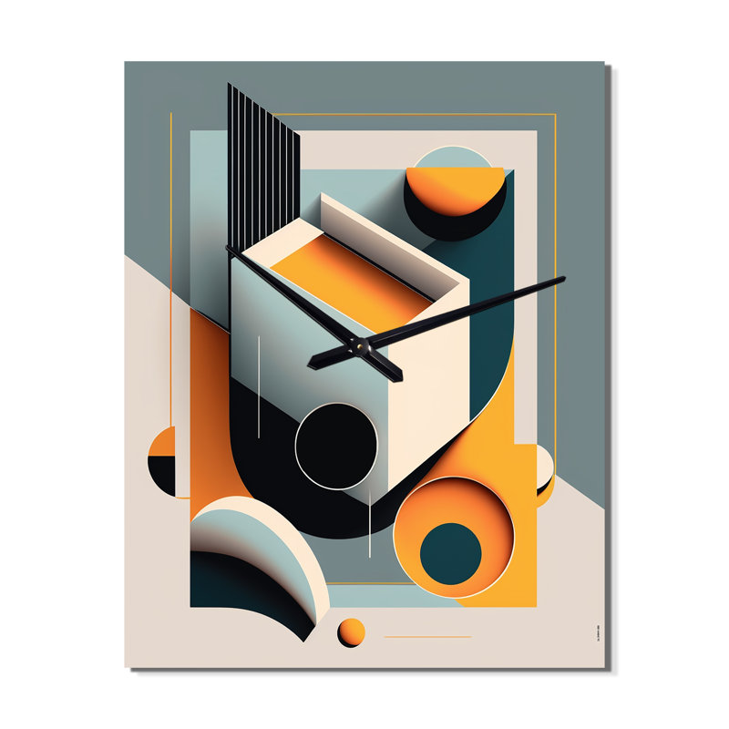 Horloge murale Minimal Bauhaus Dimensions I, Petit