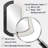 Balance Black White Minimal Concentric - Landscape Line Art Asymmetrical Decorative Mirror, Black Cylinder Wall Mirror, Printed Metal Art-606182871
