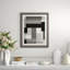 Gray Scale Pattern 4' Framed Graphic Art Print on Glass