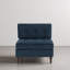 Fauteuil capitonné en velours côtelé-1283549080