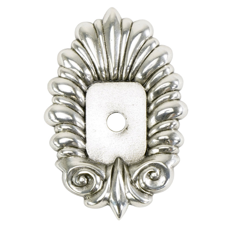 LION IN WINTER BACK PLATE FOR 8197, Burnish Silver