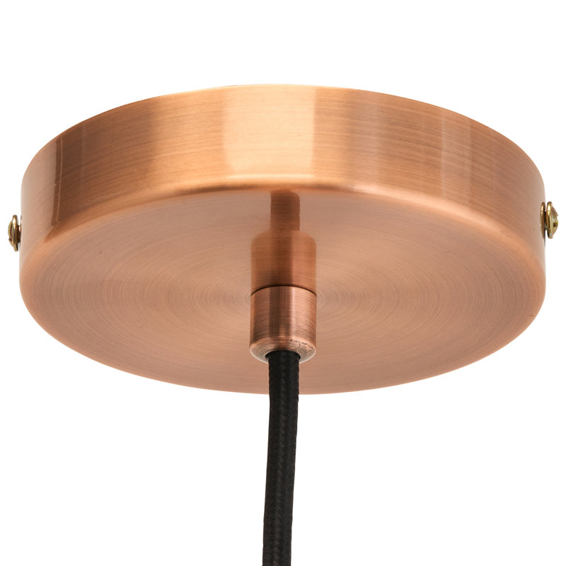 Ringsted 35cm Industrial Style Copper Adjustable Single 1 - Light Pendant