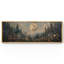 Pleine lune sur forêt, impression sur toile surdimensionnée, décorations murales encadrées-108345343-111696308