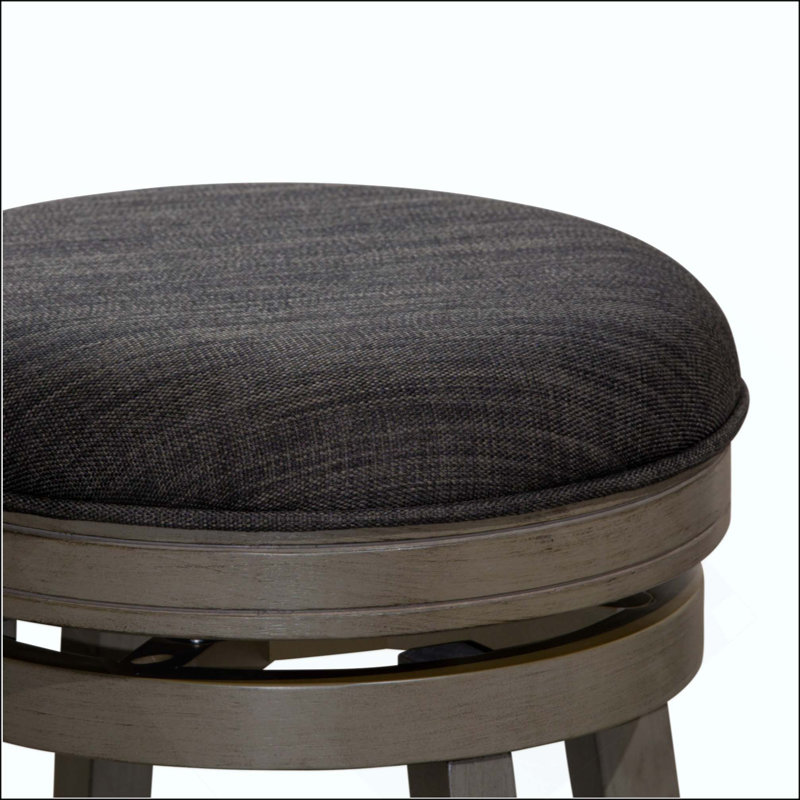Tabouret de comptoir avec siège pivotant, tissu, parfait pour les cuisines et les bars modernes
