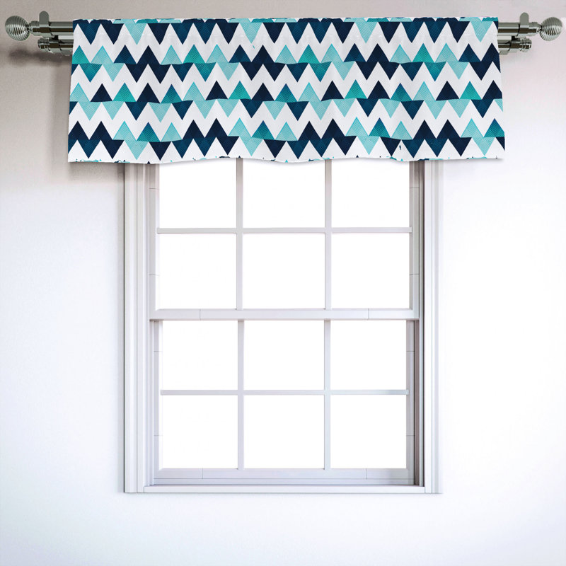Sateen Floral Ruffled Window Valance