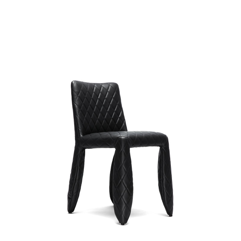 Monster Side Chair, No Face Faux Leather
