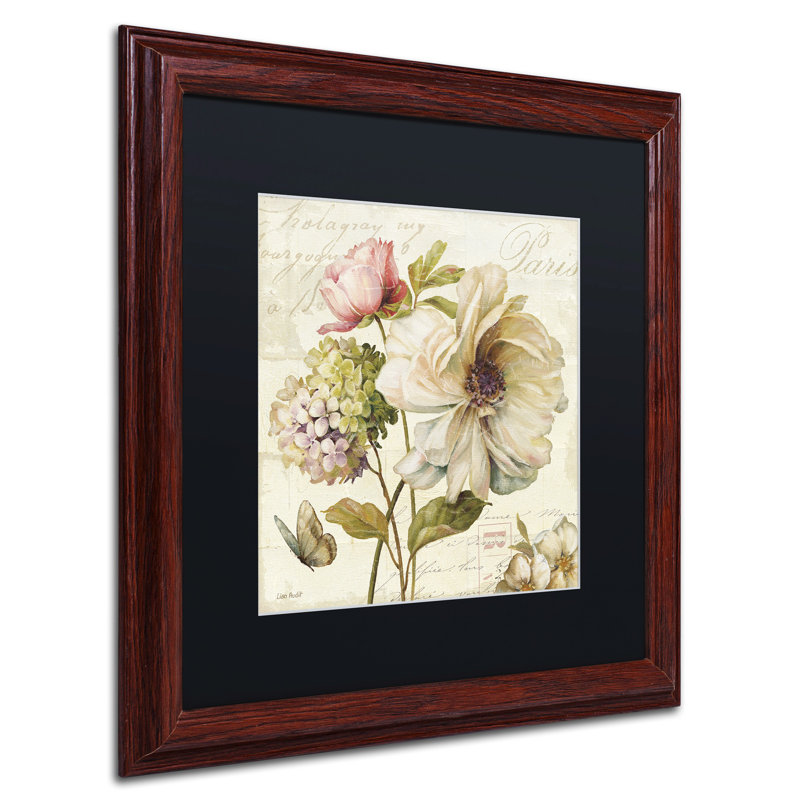 "Marche de fleurs II" par Lisa Audit - reproduction d'art sur toile, H 16 po x l 16 po x P 0,5 po