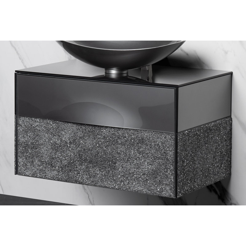 Meuble-lavabo simple en cristal Chateng