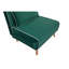 Fauteuil-lit en velours CANON - dossier à 3 positions, convertible en lit en 10 secondes, coussin inclus. Canapé-lit peu encombrant.-1401906693