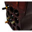 Floor Wine Bottle Rack in Dark Brown