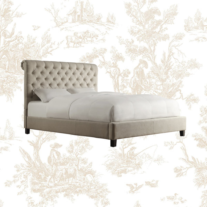 Kaster Upholstered Sleigh Bed, King
