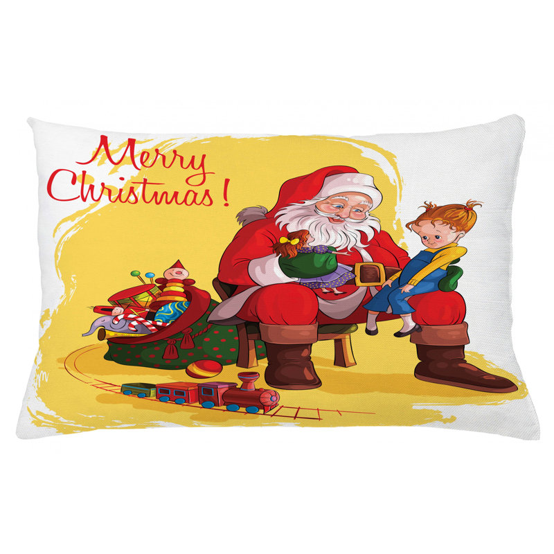Housse de coussin lombaire intérieur/extérieur christmas, 16 po x 26 po