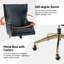 Fauteuil de direction pivotant en cuir véritable Heeg-102291126