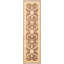 Tapis intérieur en laine dorée 2 pi 8 po x 10 pi 1 po one-of-kind-noué la main ushak brun foncé Peshawar Oushak