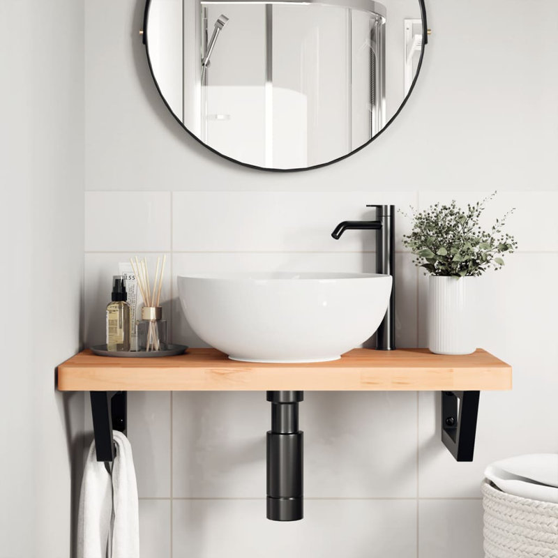 Accent Shelf, Black, 4" H x 80" W x 40" D