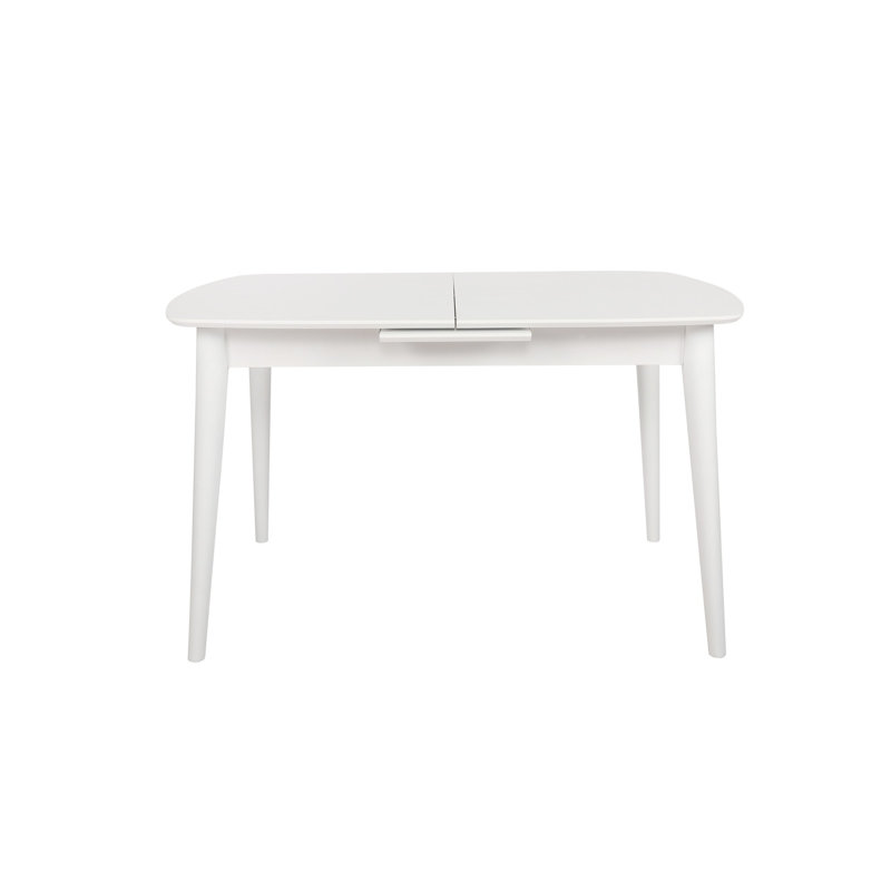 Rimma Extendable Free Form Dining Table, White