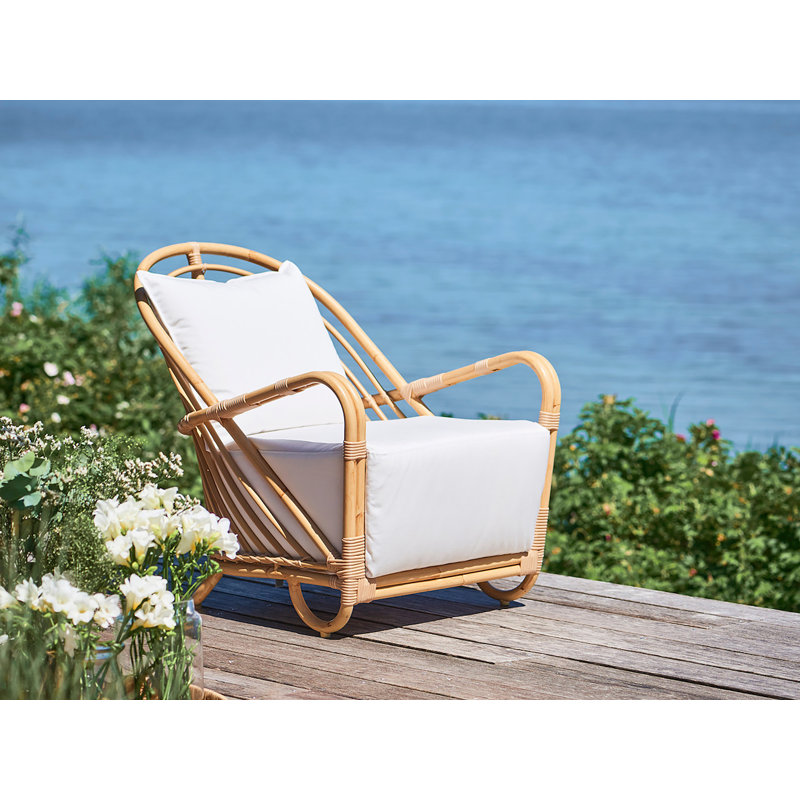 Méridienne Arne Jacobsen, Moccachino, Toile de voile goéland à motif géométrique Sun