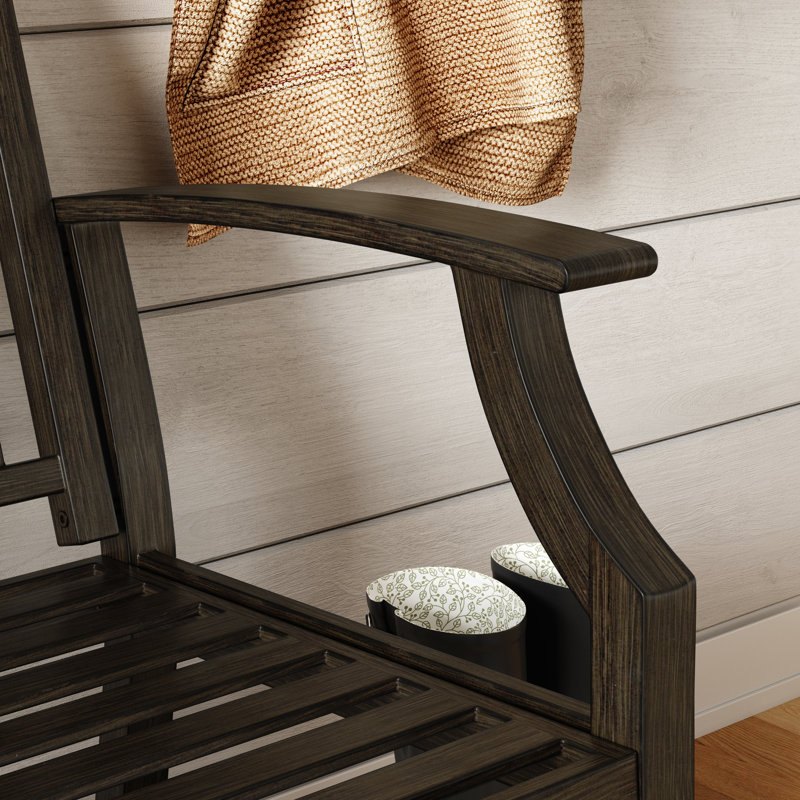 Trendarius Aluminum Outdoor Bench, Northwoods Brown