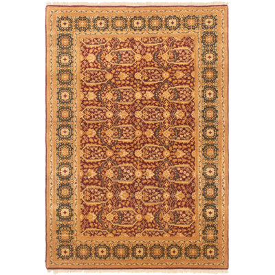Arabelle One-of-a-Kind 5'1" X 7'6" 2010s Wool Area Rug in Beige
