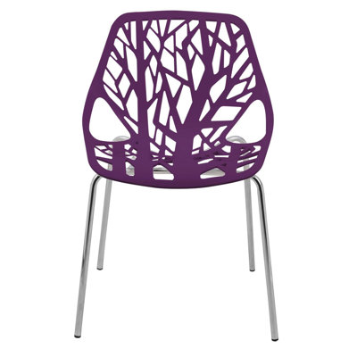 Chaise d'appoint avec pieds chromés