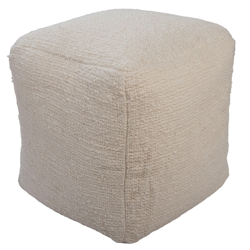 Pouf en coton tissé / polyester