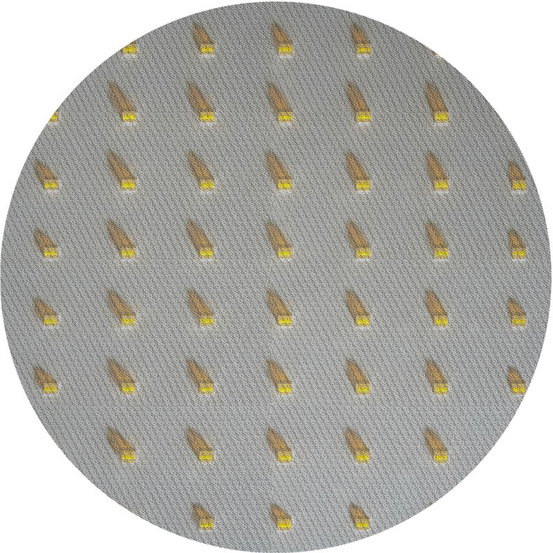 Tapis gris Power Loom, Rond 6 pi