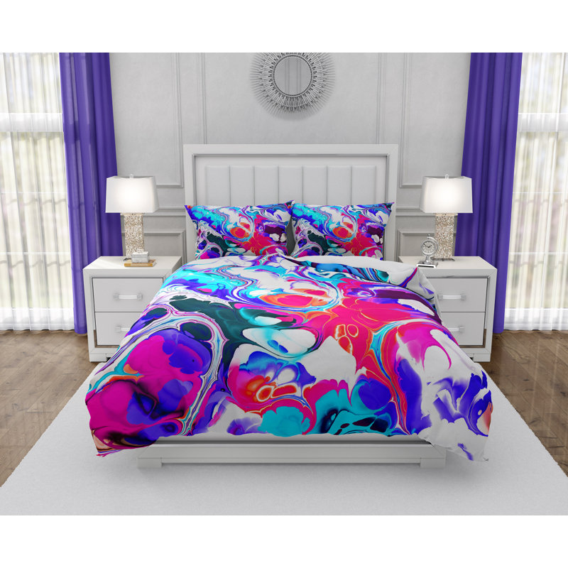 Abstract Duvet Cover, Queen Duvet Cover + 2 Queen Shams