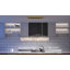 Lustre moderne en cristal Lustre rectangulaire en cristal Lustre suspendu contemporain en cristal pour salle à manger Îlot de cuisine (l 40 po)-1713332165-1729809577