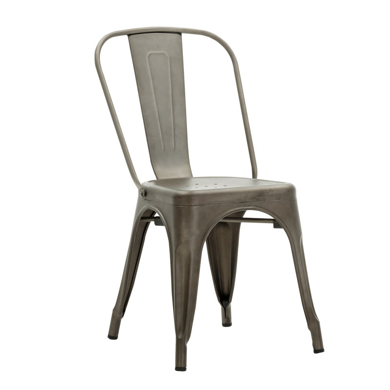 Chaise de patio empilable Wynn, Gris bronze