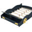 Lit plateforme pour voiture de course double - bleu foncé avec rangement robuste pour chambre à coucher + roues et bois de pin confortable-357771659