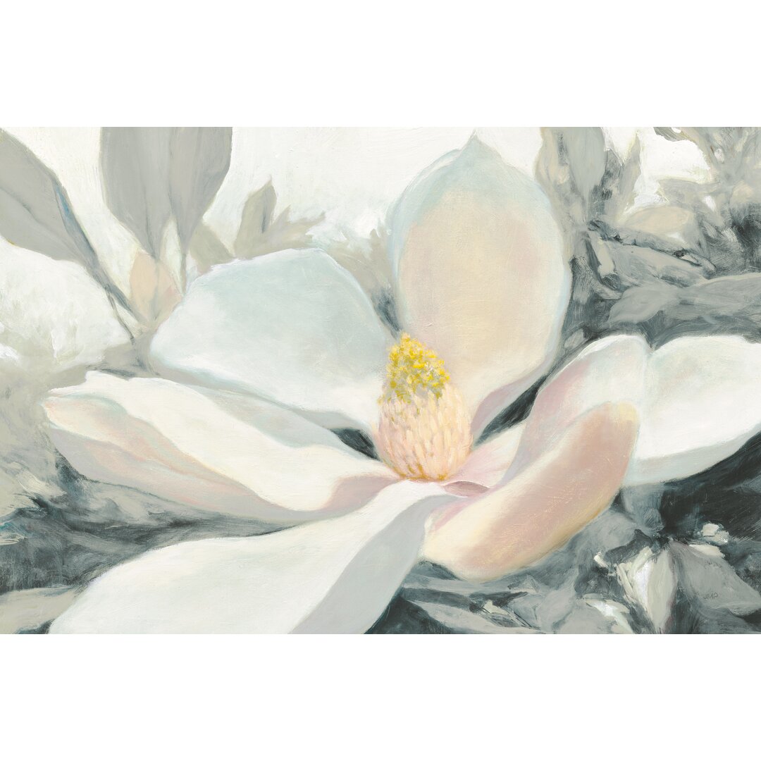 Leinwandbild Majestic Magnolia Green Grey Crop von Julia Purinton