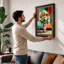 Flowers And Geometry Eclectic - Single Picture Frame Print-966891649-966891652