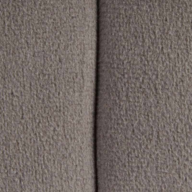 Round 16" Ottoman In Dark Grey Velvet