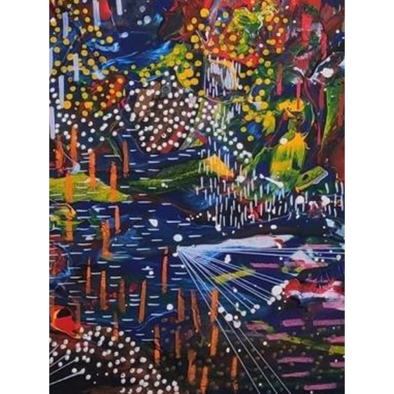 Astronomique | Technique mixte sur toile | Par Namrata Dey